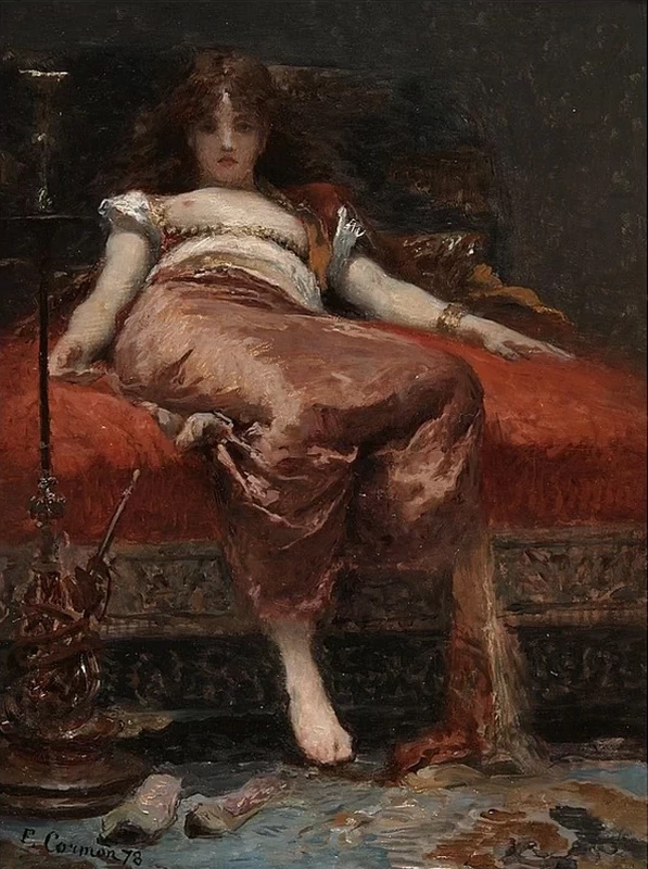 Donna con narghilè, 1878